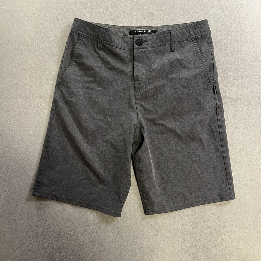 O'Neill Hybrid Shorts Men's Size 29 Gray 10" Inseam Golf Beach Travel Skate Surf